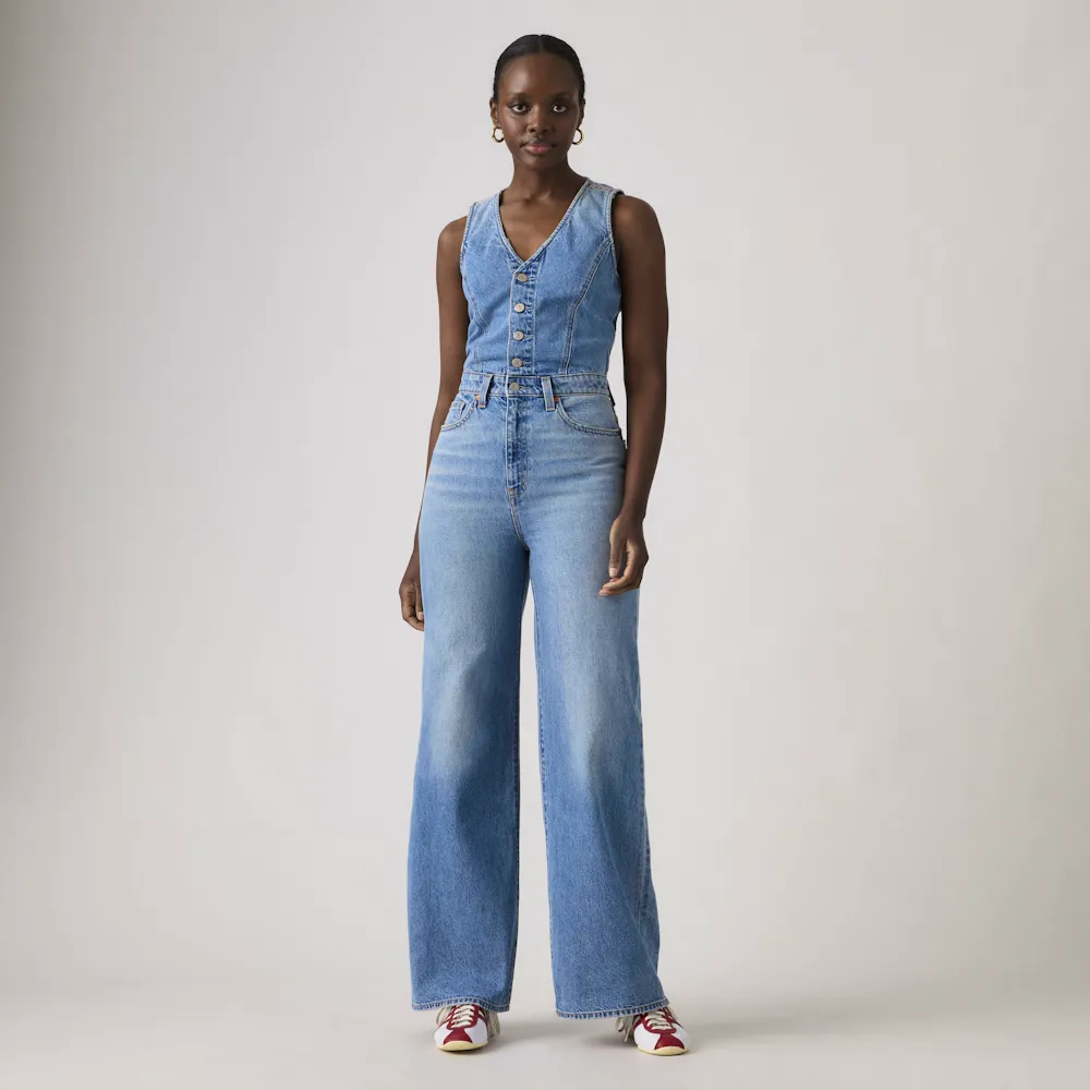 Lys blå Denim Wide Leg Jumpsuit | Dame | Jumpsuits Levi's®